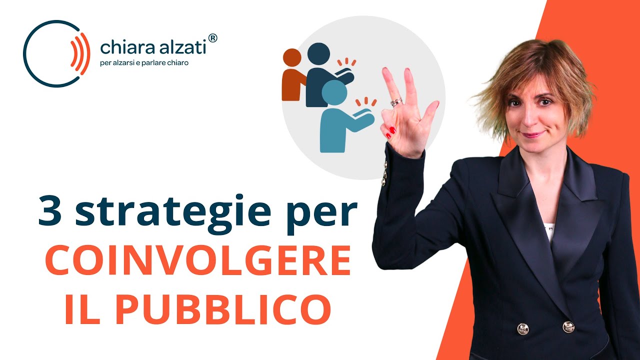 3 strategie per coinvolgere il tuo pubblico quando parli dal vivo