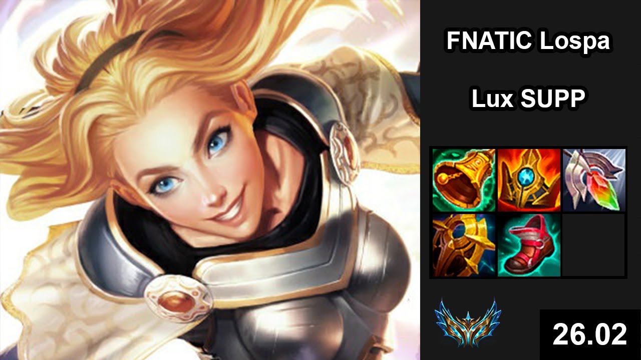 FNATIC Lospa (Lux) vs (Alistar) - EUW Challenger - Patch 26.02