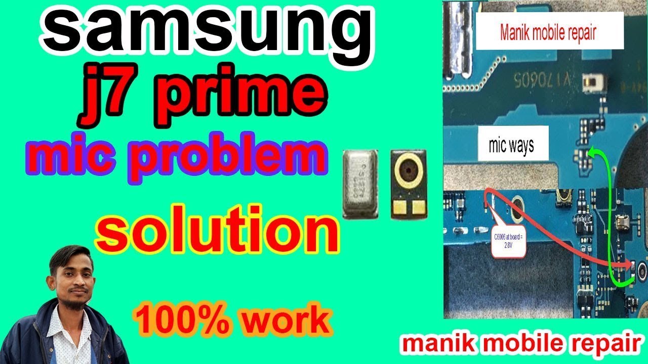 Samsung j7 prime mic problem solution (manik mobile repair )