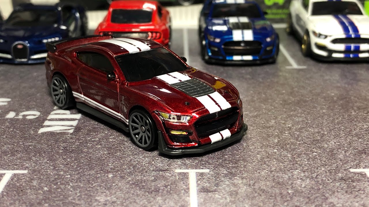 2020 Mustang Shelby GT500 Hot Wheels Gamestop Exclusive Candy Apple Red Rapid Red Ruby Red