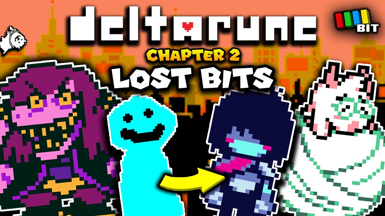 Deltarune Chapter 2 LOST BITS | Unused Content (Graphics & Audio) [TetraBitGaming]