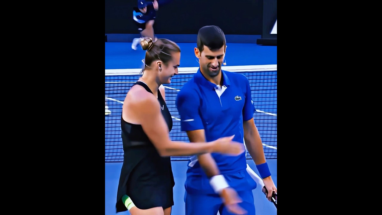 Djokovic and Sabalenka are so funny 🤣🤣 (part 2) || #djokovic #sabalenka #ao2024 #fy #foryou #🎾