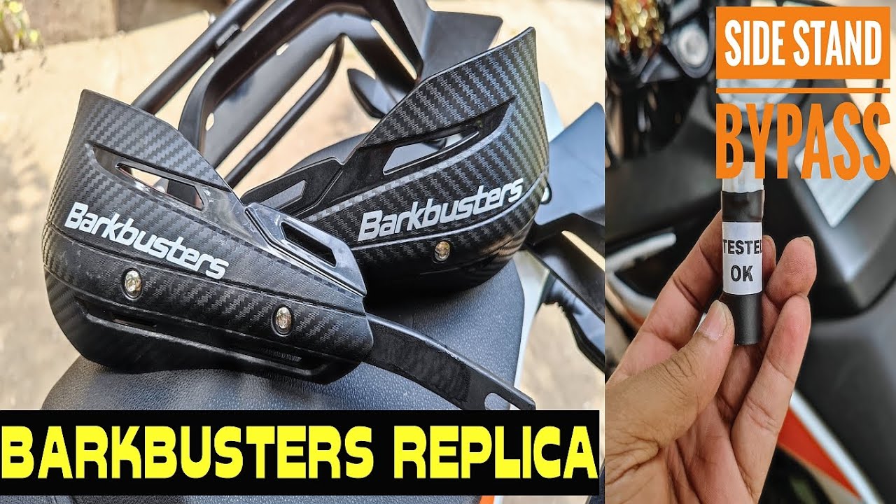 Cheapest Barkbusters Replica Knuckle Guards & Side Stand Bypass Installation On KTM 390 Adventure