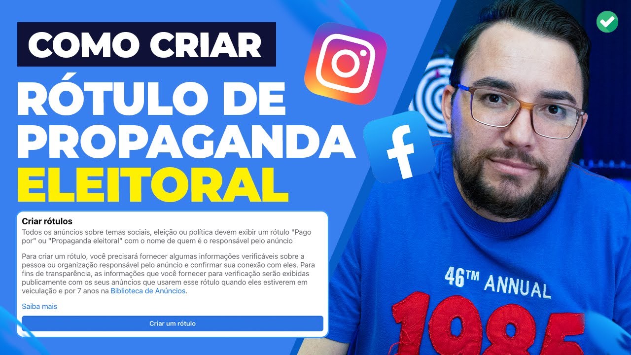 COMO CRIAR R&Oacute;TULO DE PROPAGANDA ELEITORAL / PAGO POR - FACEBOOK ADS + INSTAGRAM