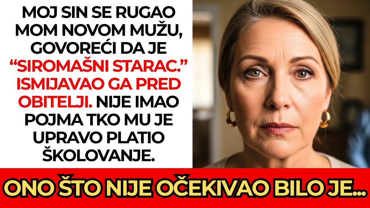 Moj sin se rugao mom novom mužu 😏 — nije znao da je “siromašni starac” milijarder 💰