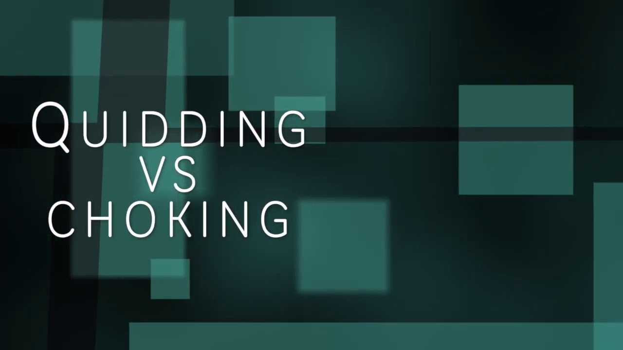 Equine Quidding vs. Equine Choking