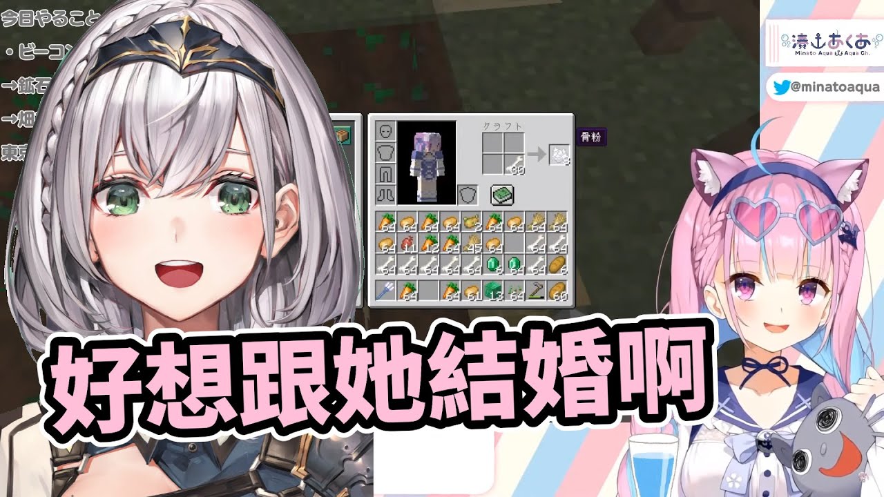 【Vtuber中文】好想跟她結婚啊【Hololive/湊阿庫婭】