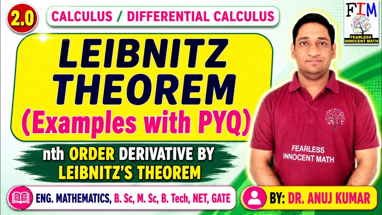 LEIBNITZ THEOREM | LEIBNITZ THEOREM QUESTIONS | LEIBNITZ THEOREM ENGINEERING MATHEMATICS | B.Sc