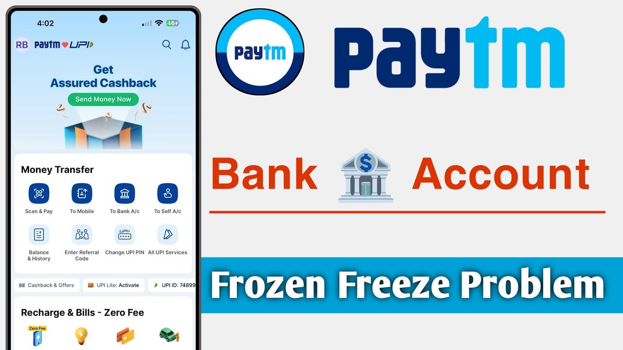 Paytm Bank Account Freeze Frozen Problem Solve