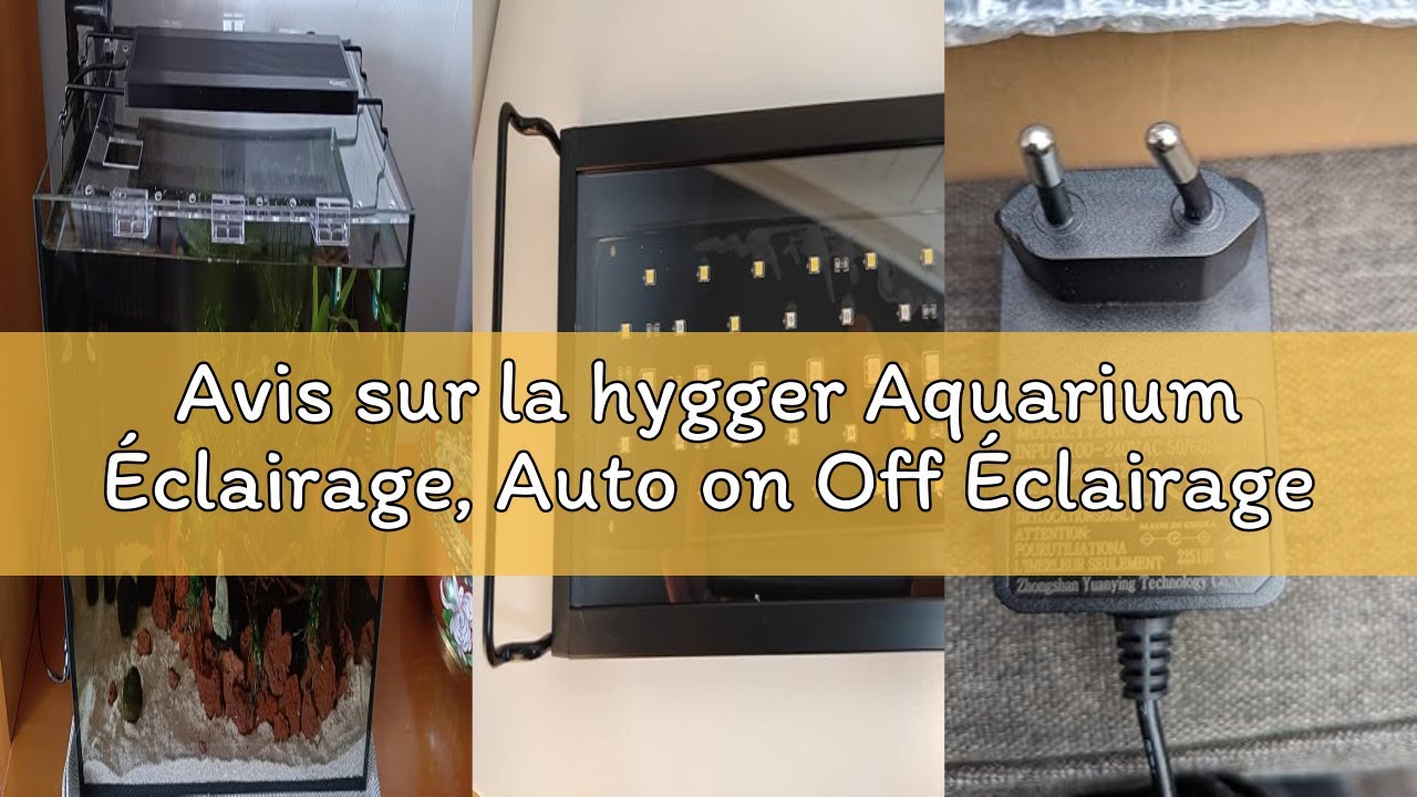Avis sur la hygger Aquarium Éclairage, Auto on Off Éclairage Aquarium LED,36W 24/7 Full Spectrum Fis
