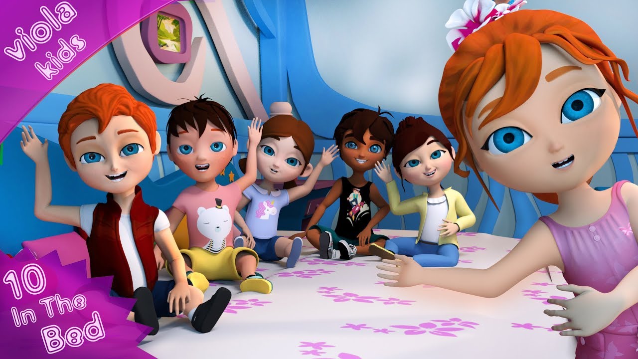 Ten in the Bed | Nursery Rhymes and Baby Songs Collection [4K]