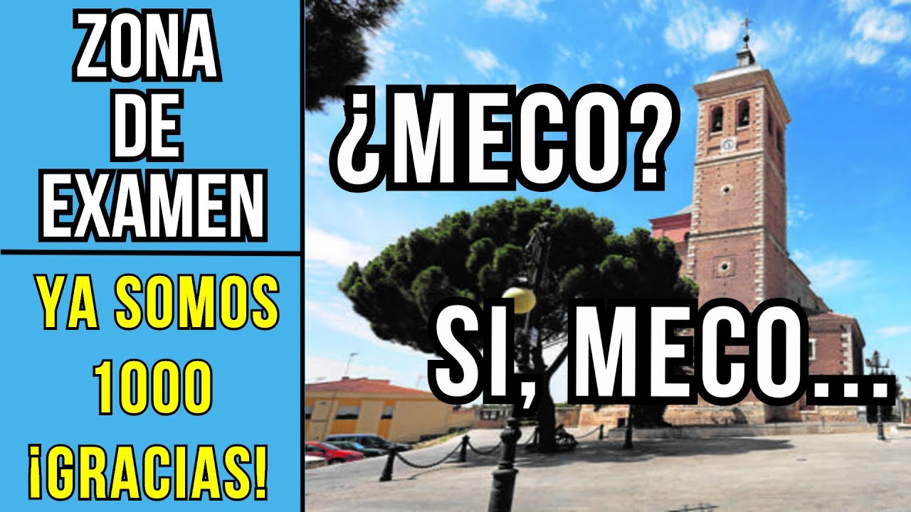 Meco | Zona de examen | 1000 suscriptores