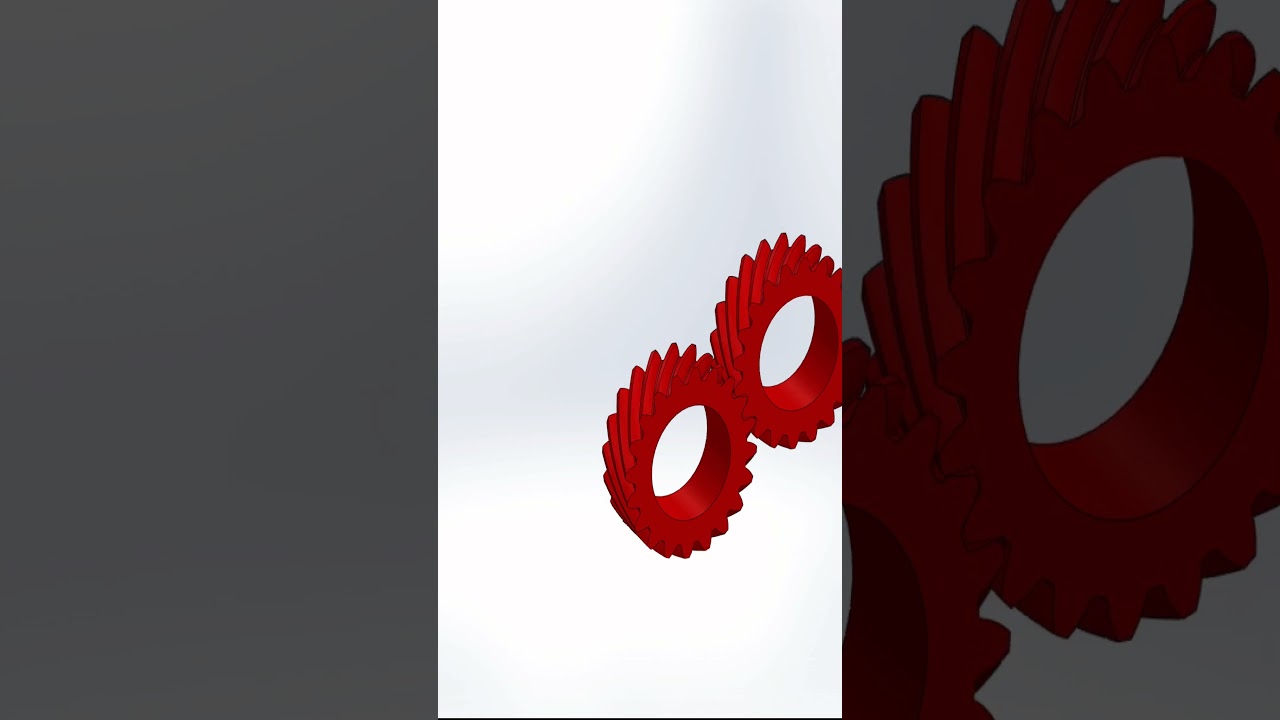 Helical Gear Animation in Solidworks
