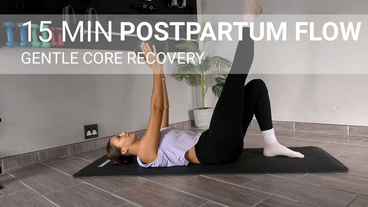 15 Minute Postpartum Pilates Flow | Gentle Recovery Flow (Beginner Friendly)