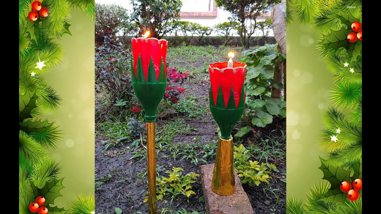 Faroles🕯️ Para Noche De Velitas🕯️ Hechos En Botellas Recicladas🕯️🎄