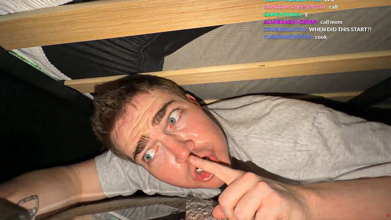 HIDING UNDER MY BROTHERS BED