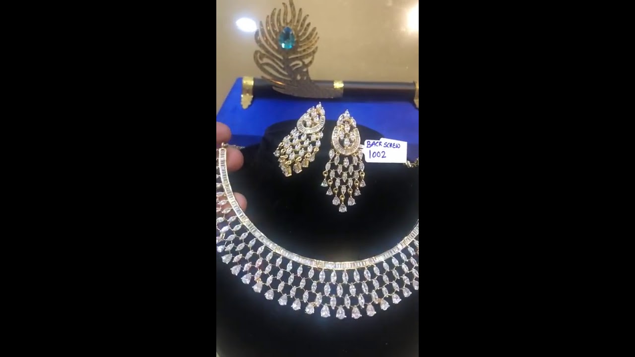 Gold plated party wear set