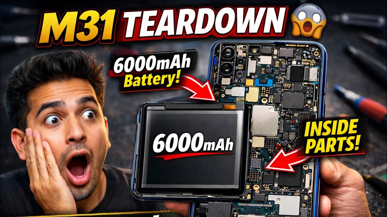 Samsung M31 Inside View 👀 | Complete Teardown & Repair Guide