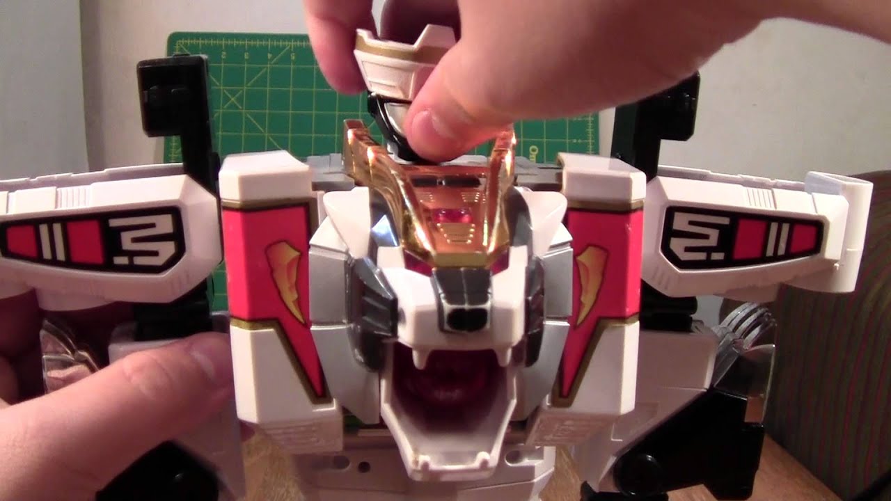 Mighty Morphin Power Rangers White Tigerzord / Mega Tigerzord Review (Megazord Toy)