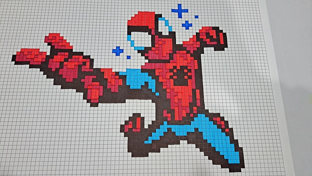 HOMBRE ARAÑA DIBUJO PIXELADO | Spiderman Pixel Art