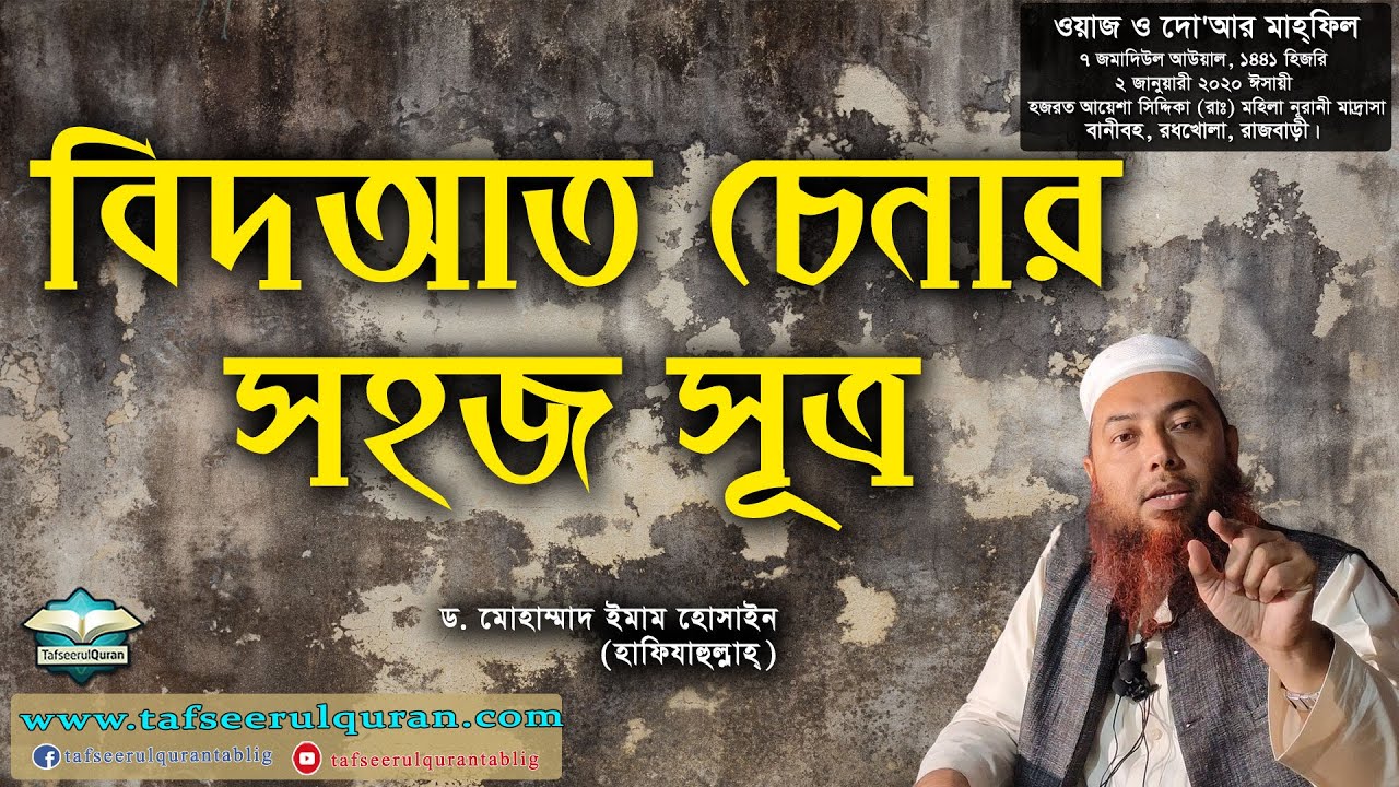 বিদআত চেনার সহজ সূত্র