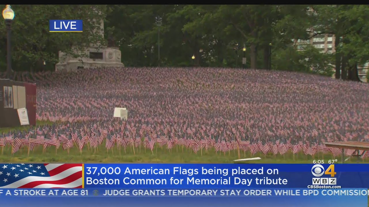 'Never Forget,' 37,000 American Flags On Boston Common Honor Massachusetts Military Heroes
