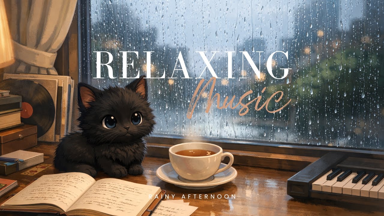 Rainy Afternoon Lofi ☕🌧️ Cozy Hip Hop & Jazz Piano | Chill Beats for Focus, Study & Relax