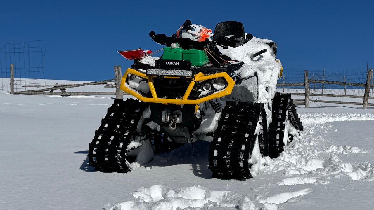 Can am Outlander 1000R Apache Backcountry track   4K