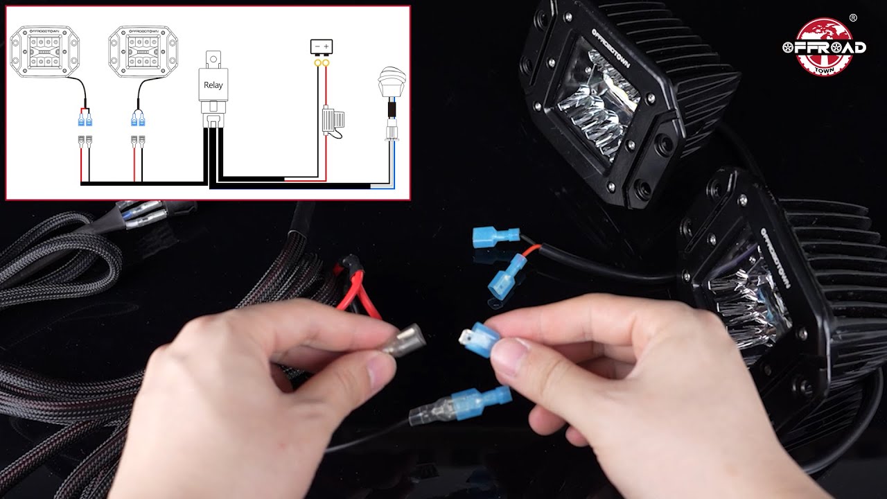 Experience the Ultimate Off-Road Adventure w/ OFFROADTOWN's High-Performance 2 Leads Wiring Harness