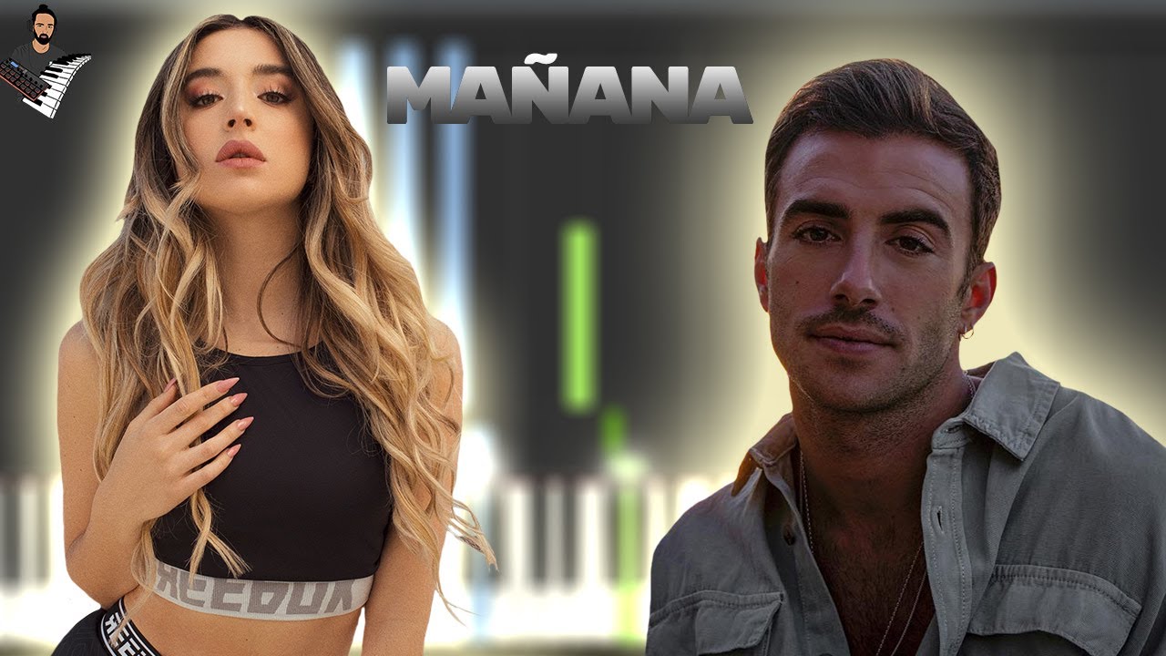Álvaro de Luna ft. Lola Indigo - Mañana | Instrumental Piano Tutorial / Partitura / Karaoke / MIDI