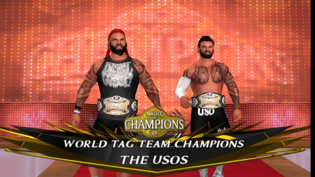 WWE SVR 11 jey and Jimmy the usos caw formula ppsspp