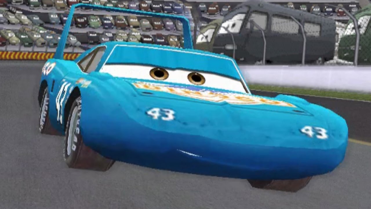 Cars The Game Gameplay With The King, Chick Hicks, Lightning McQueen Piston Cup