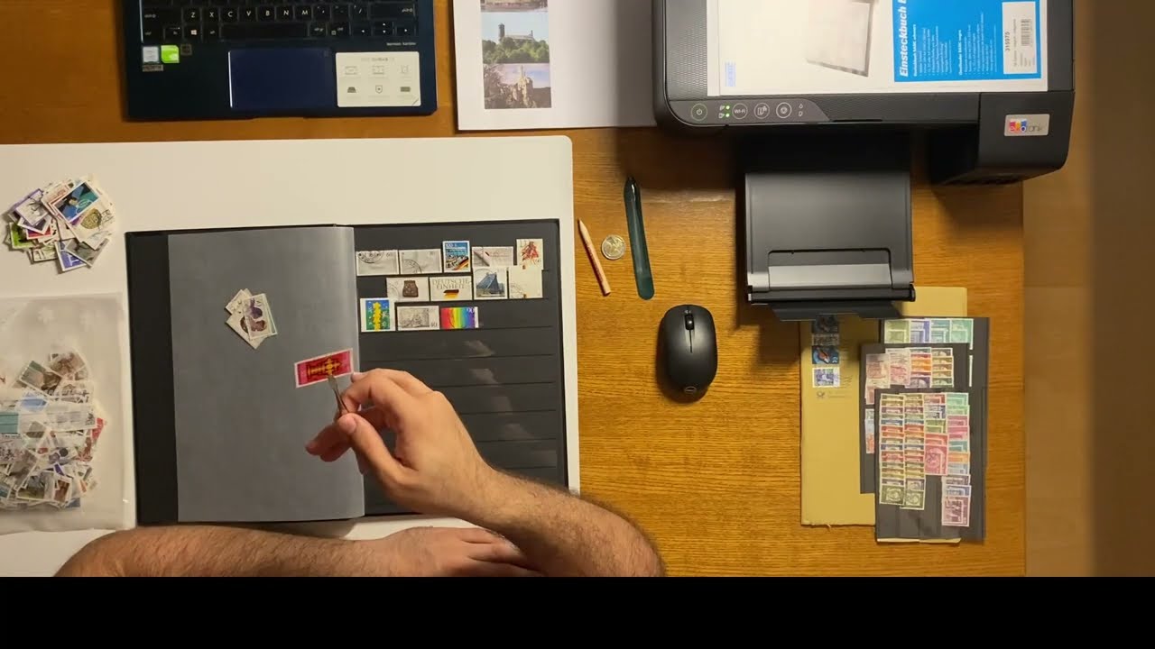Stamp Collecting Unboxing: Germany's Cancelled Stamps in Leuchtturm Album | Marken Da Galerie