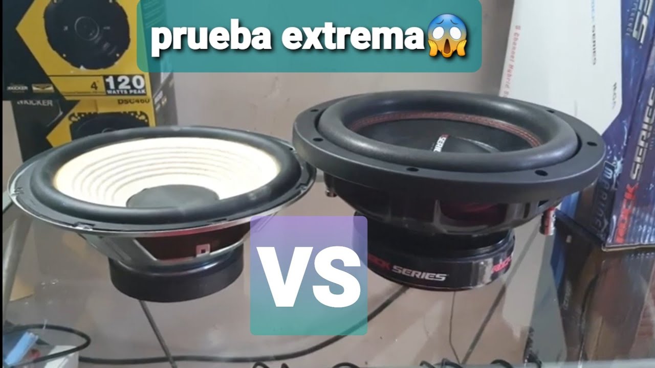 comparación subwoofer sony genezi 10 pul vs subwoofer rock series 10 pul RKS-EL102 prueba de audio.
