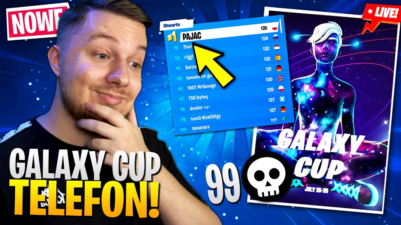 TURNIEJ o skin GALAXY na TELEFONIE w Fortnite ... (mega SZOK!)