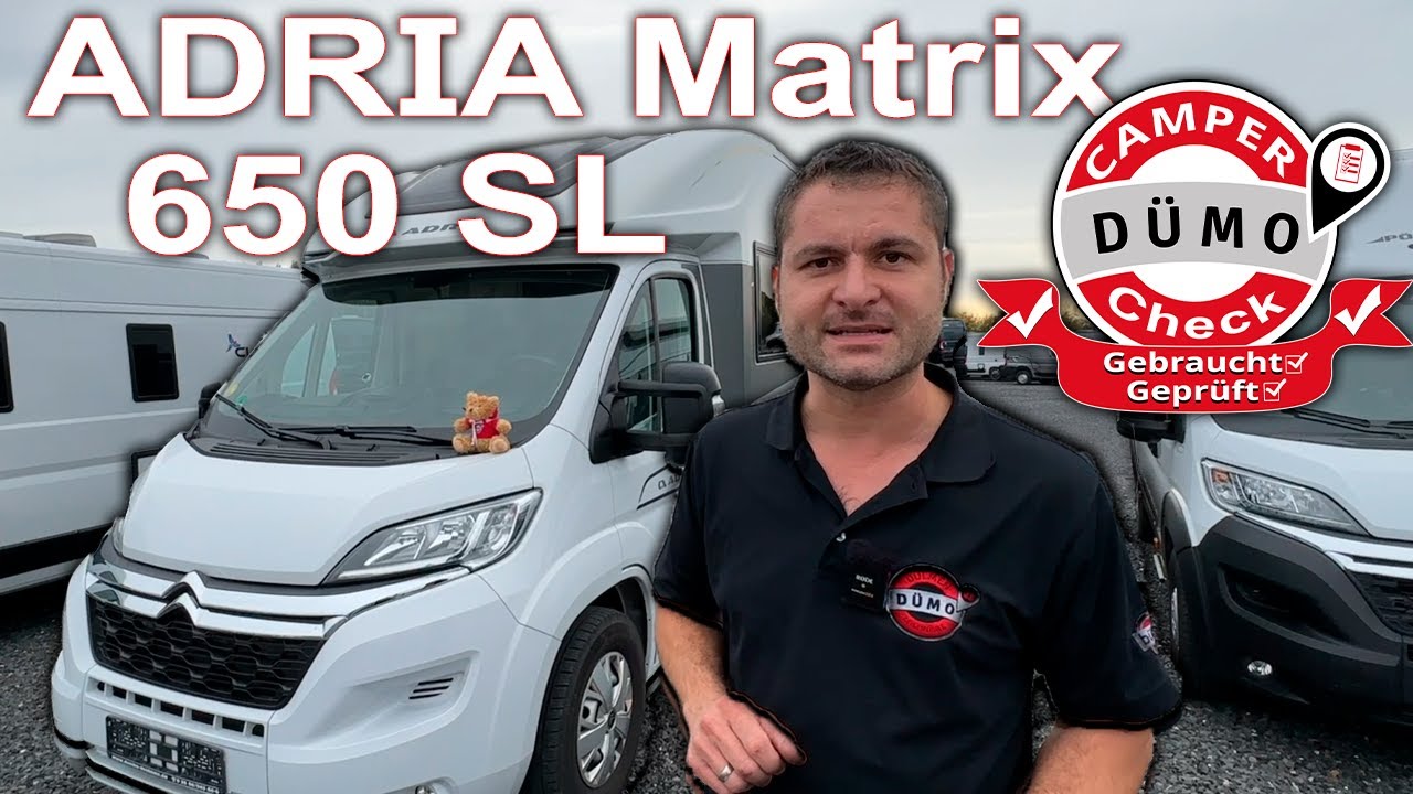 Frisch aus der Miete: Adria Matrix 650SL im Dümo Camper-Check!