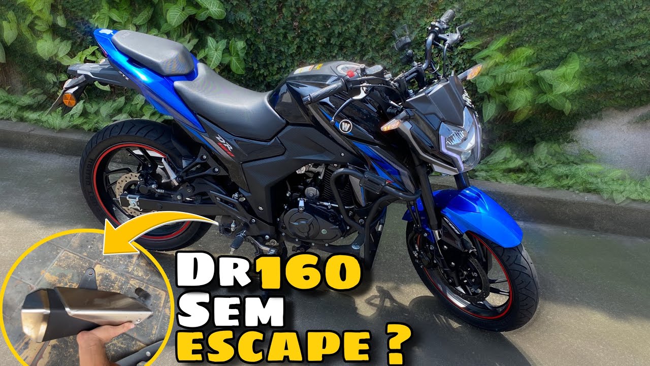 Dr 160 sem escapamento tutorial