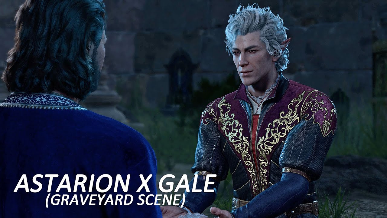 Astarion Romance (Graveyard Scene) / Gale Origin Playthrough - Baldur's Gate 3