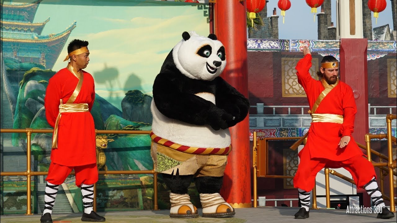 [4K] Dragon Warrior Training Show with Kung Fu Panda - Universal Studios Hollywood