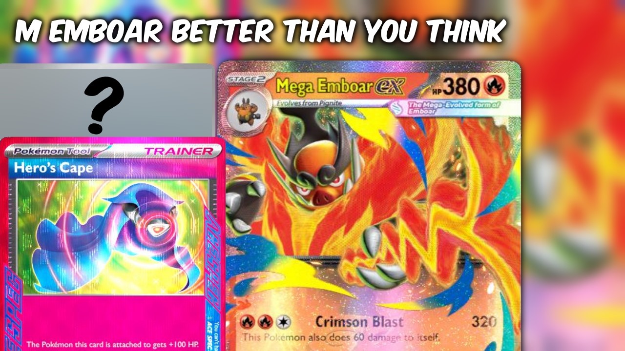 Mega Emboar ex очень силён с этим списком колоды!