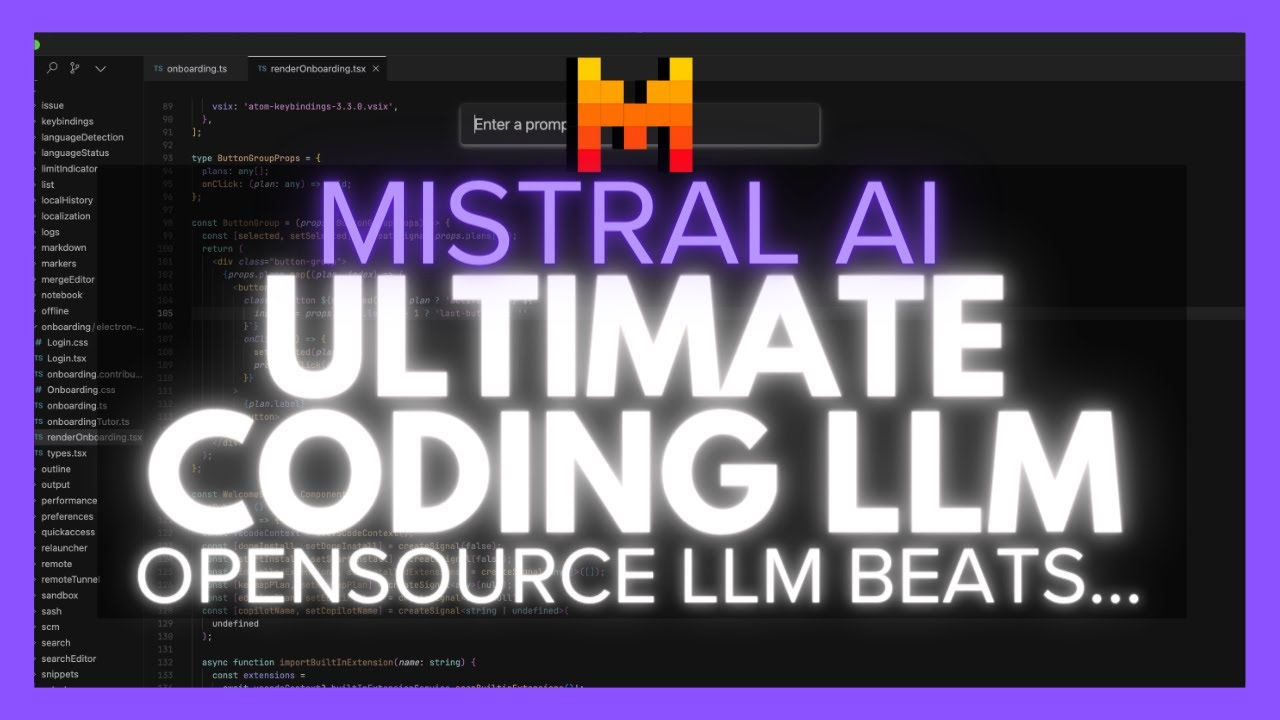 Mistral's NEW Codestral: The Ultimate Coding AI Model - Opensource