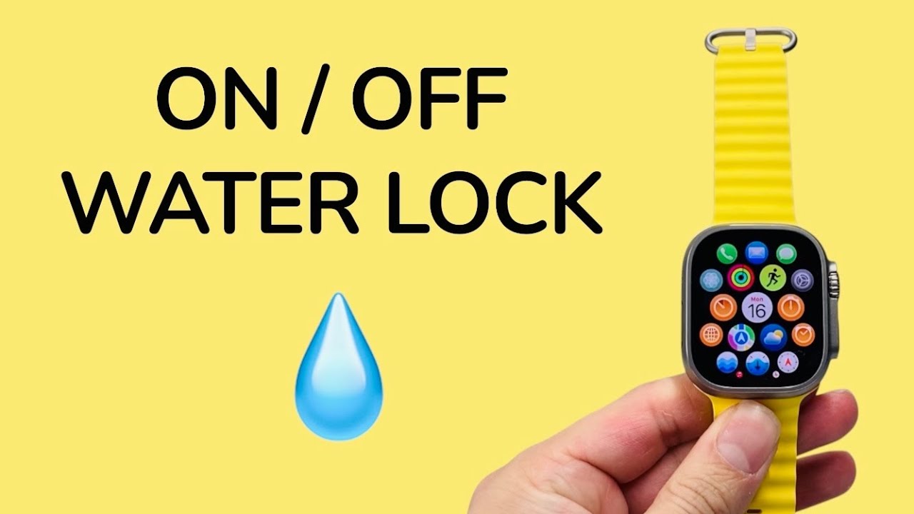 How To Turn ON or OFF Apple Watch Water Lock