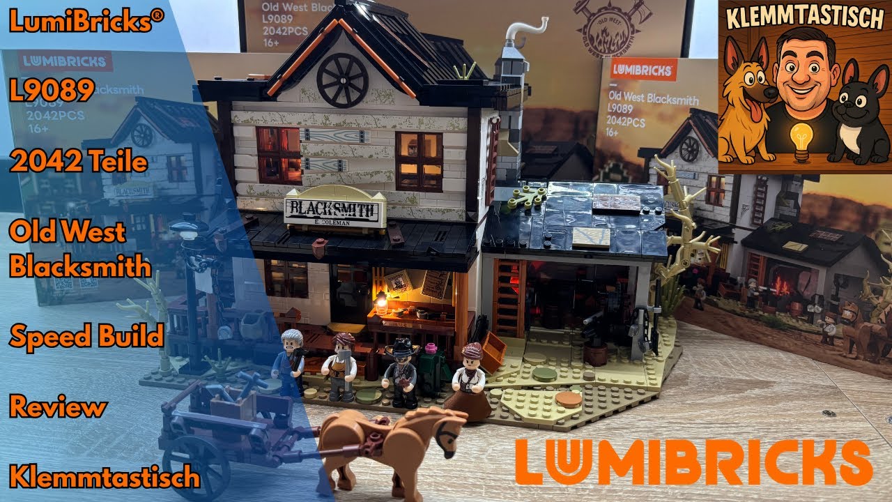 Der Wilde Westen leuchtet! LumiBricks® – L9089 – Old West Blacksmith – 2.042 Teile Spaß