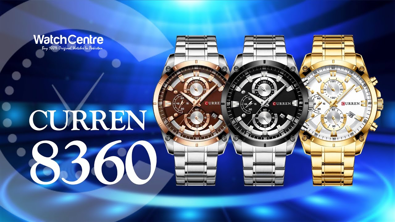 Curren 8360 Men's Chronograph Watch Series Review & WatchCentre.PK