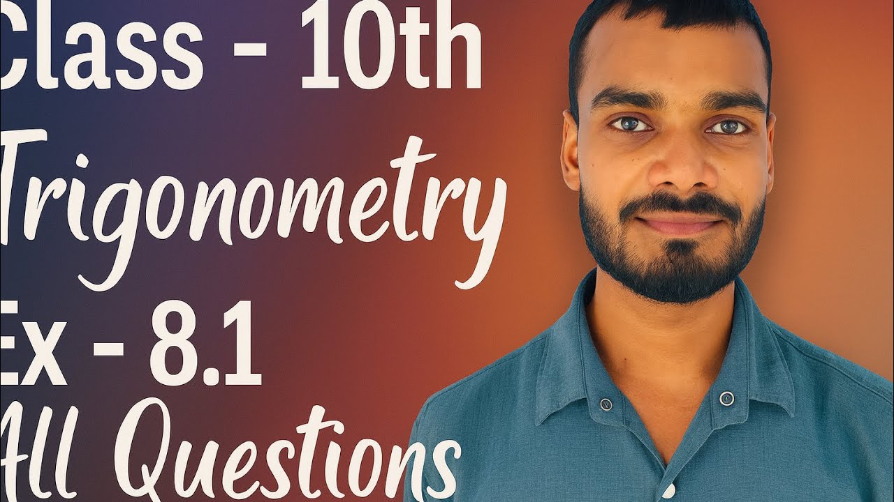 Class 10 Trigonometry | Exercise 8.1 Full Explanation | NCERT Maths Chapter 8 | Wisdom Waves