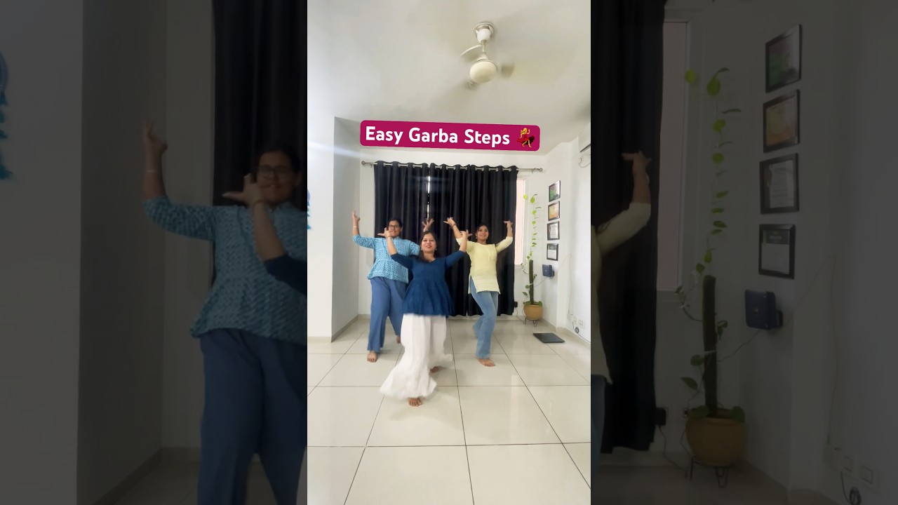 Easy Garba Steps 💃#kamariya #garba #easysteps #garbadance #navratri #navratrispecial #dance #shorts
