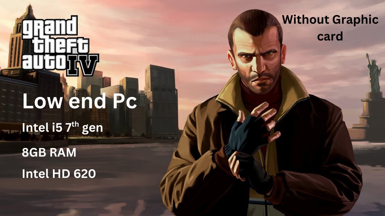 GTA 4 gameplay test on low end pc|i5 7th gen 8GB Ram & Intel HD 620|Smooth settings 😍