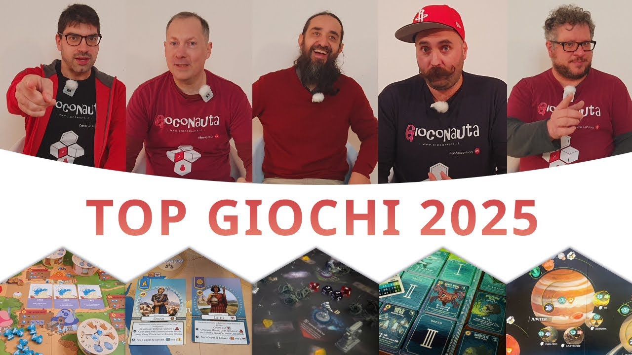 Top 2025 - I MIGLIORI giochi in scatola del 2025 secondo Gioconauta