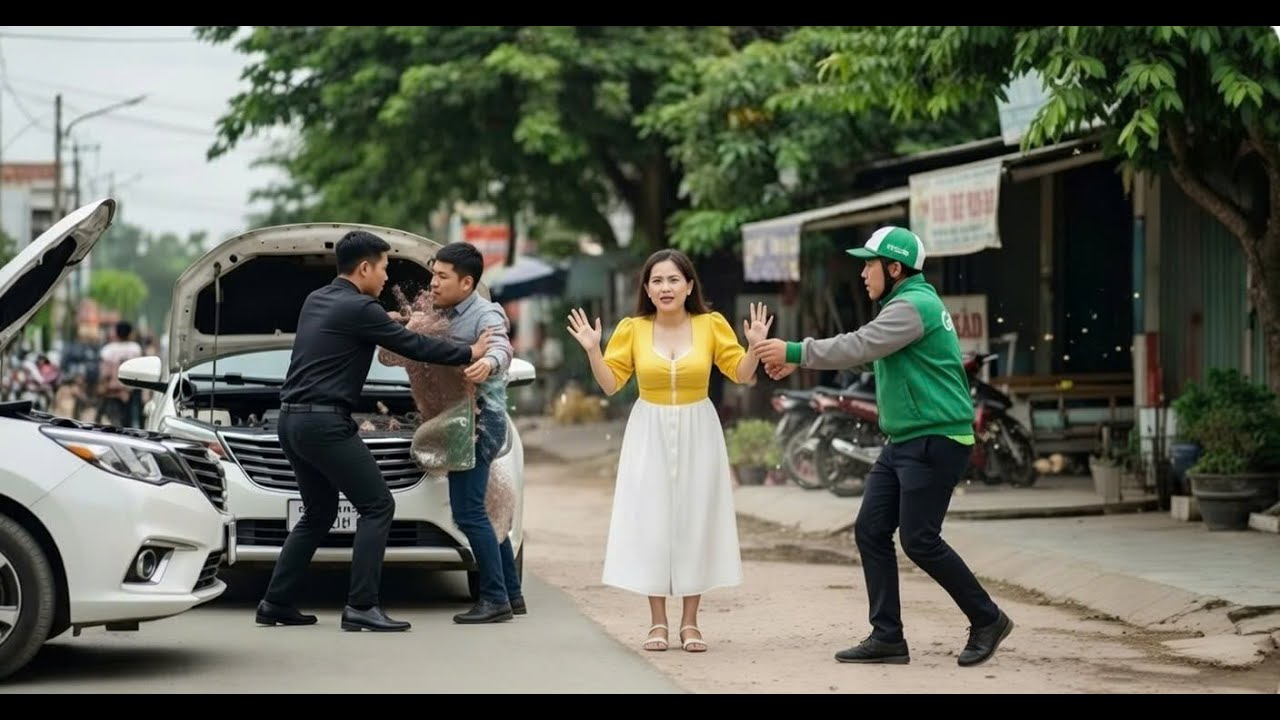 Trưa hè 43 độ, anh xe ôm ăn nốt bát cháo lòng rồi cứu nữ tỷ phú khỏi vòng vây tội phạm