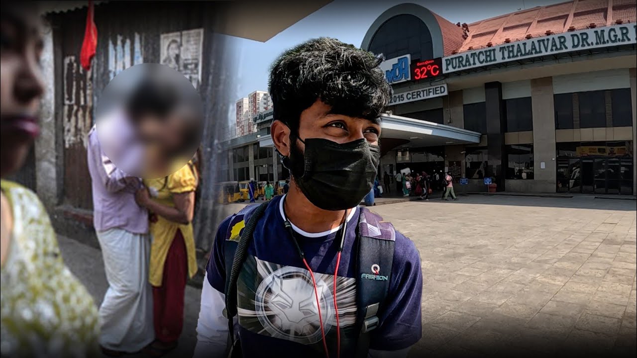 KOYAMBEDU Bus stand îllégal is REAL?🤯 [ with Subtitle ] | Surviving in Asia's Biggest BUS STAND !!!